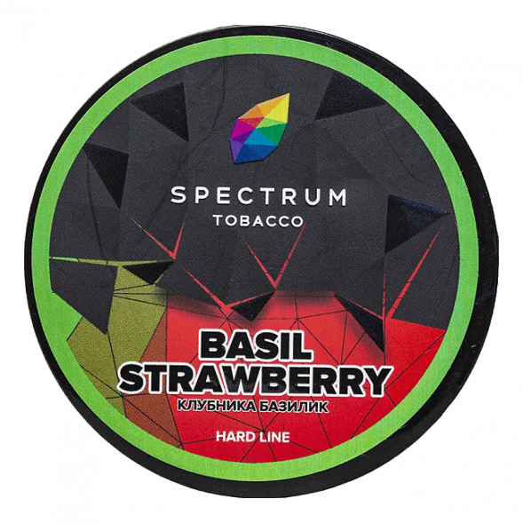 Табак Spectrum Hard - Basil Strawberry (Клубника Базилик, 200 грамм) купить в Тольятти