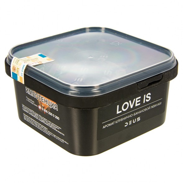 Табак Deus - Love Is (Клубнично-Банановая Жвачка, 250 грамм) купить в Тольятти