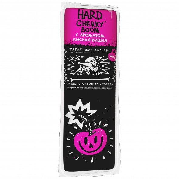Табак Хулиган Hard - Cherry Boom (Кислая Вишня, 200 грамм) купить в Тольятти