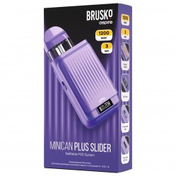 Электронная сигарета Brusko - Minican Plus Slider (Фиолетовый)