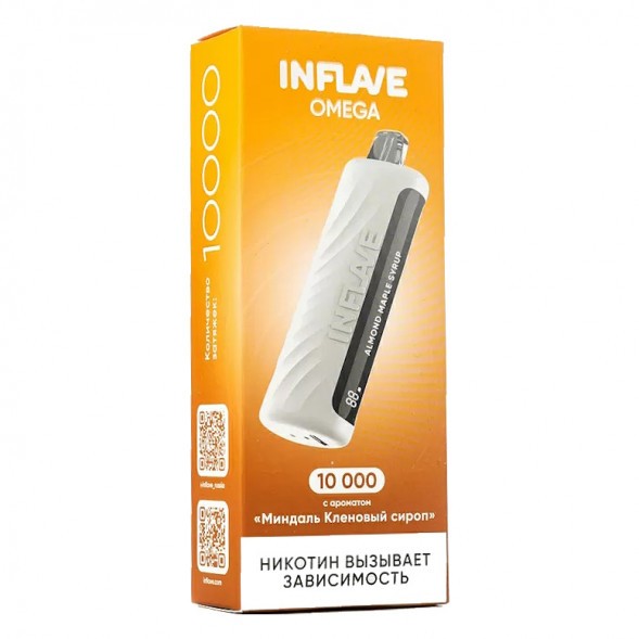 INFLAVE OMEGA - Миндаль Кленовый Сироп (Almond Maple Syrup, 10000 затяжек) купить в Тольятти