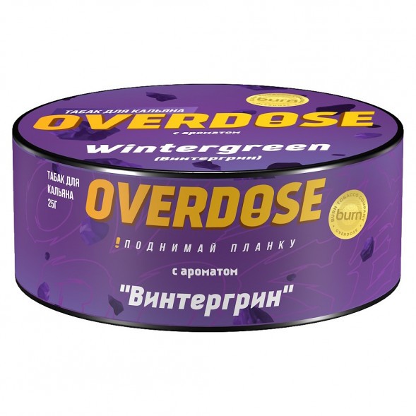 Табак Overdose - Wintergreen (Винтергрин, 25 грамм) купить в Тольятти