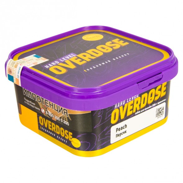 Табак Overdose - Peach (Персик, 200 грамм) купить в Тольятти