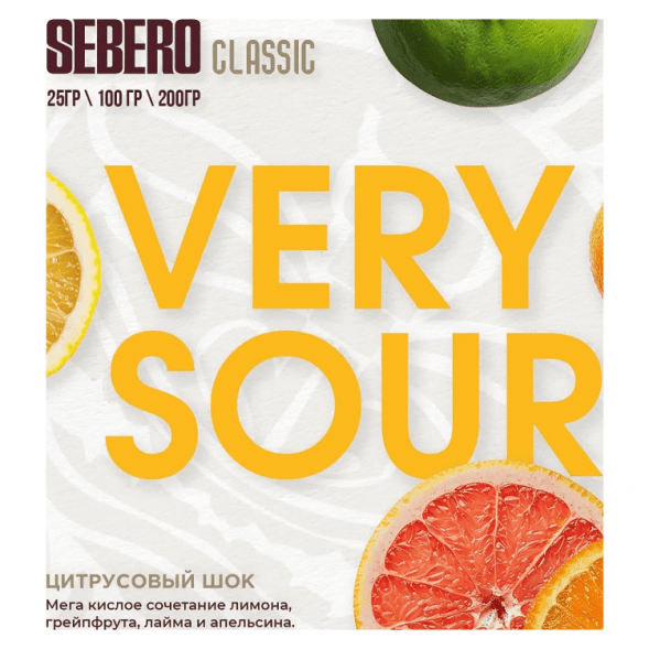 Табак Sebero - Very Sour (Цитрусовый Шок, 200 грамм) купить в Тольятти