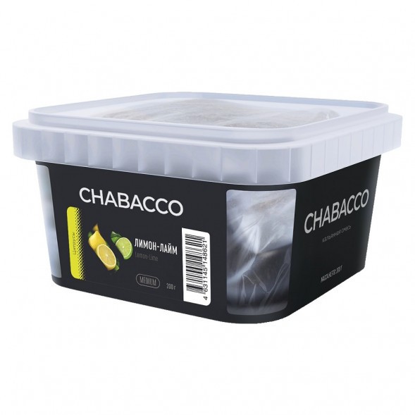 Смесь Chabacco MEDIUM - Lemon-Lime (Лимон - Лайм, 200 грамм) купить в Тольятти