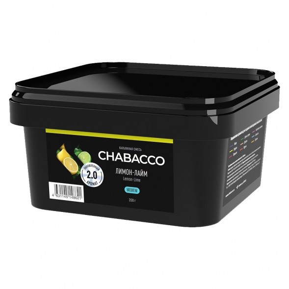 Смесь Chabacco MEDIUM - Lemon-Lime (Лимон - Лайм, 200 грамм) купить в Тольятти