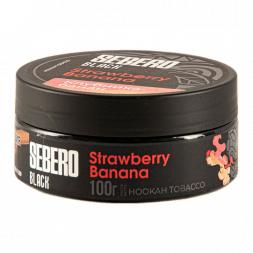 Табак Sebero Black - Strawberry Banana (Клубника и Банан, 100 грамм)