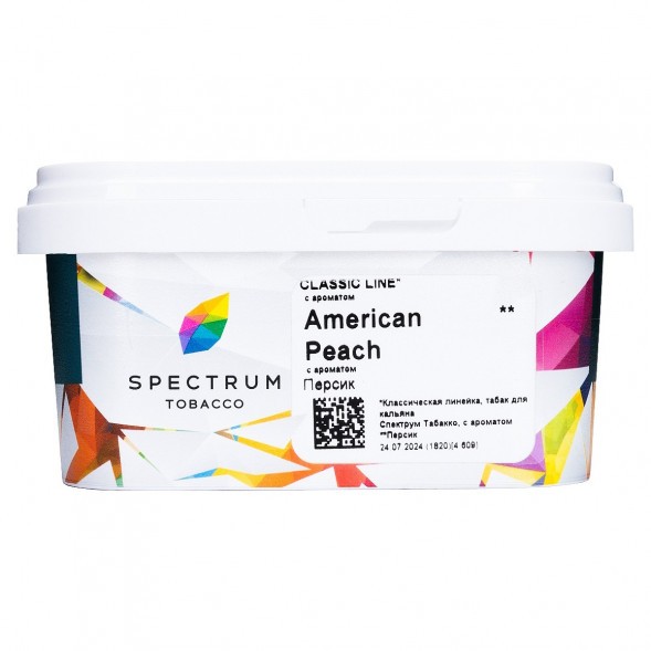 Табак Spectrum - American Peach (Персик, 200 грамм) купить в Тольятти