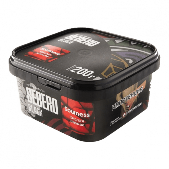 Табак Sebero Black - Sourness (Кислая Клюква, 200 грамм) купить в Тольятти