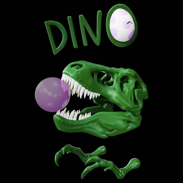 Табак Хулиган Hard - DINO (Мятная Жвачка, 25 грамм) купить в Тольятти