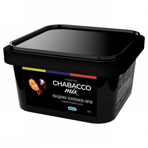 Смесь Chabacco MIX MEDIUM - Tangerine Strawberry Lychee (Мандарин, Земляника, Личи, 200 грамм) купить в Тольятти