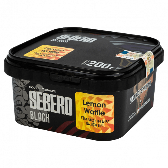 Табак Sebero Black - Lemon Waffle (Лимонные Вафли, 200 грамм) купить в Тольятти