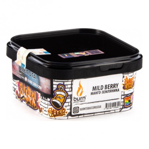 Табак Burn - Mild Berry (Манго - Земляника, 200 грамм) купить в Тольятти