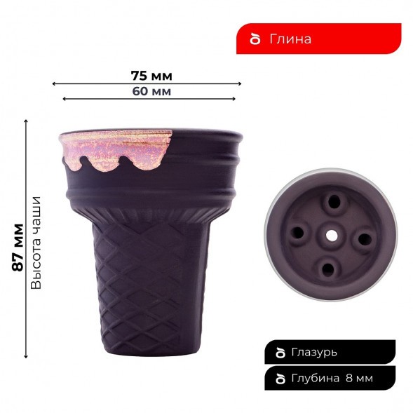 Чаша Gelato Cioccolato Gold купить в Тольятти