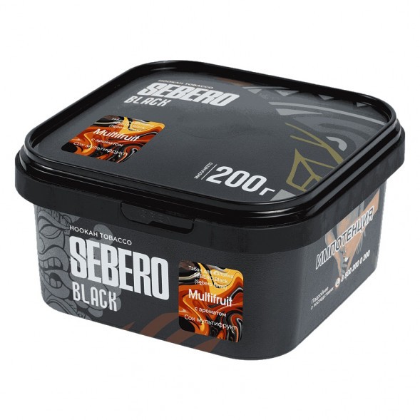 Табак Sebero Black - Multifruit (Сок Мультифрукт, 200 грамм) купить в Тольятти