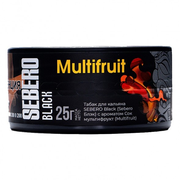 Табак Sebero Black - Multifruit (Сок Мультифрукт, 25 грамм) купить в Тольятти