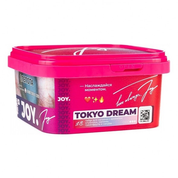 Табак Joy - Tokyo Dream (Клубника, Малина, Грейпфрут и Сакура, 200 грамм) купить в Тольятти