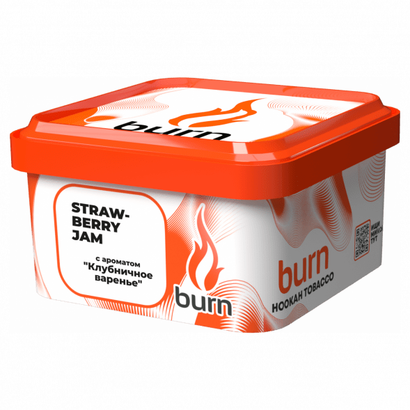 Табак Burn - Strawberry Jam (Клубничное Варенье, 200 грамм) купить в Тольятти