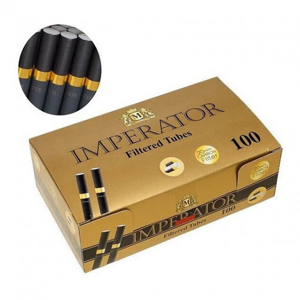 Гильзы сигаретные Imperator - Black Carbon Gold (84х20 мм, 100 шт.) купить в Тольятти