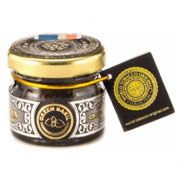 Табак WTO - Caribbean Green Basil (Зеленый Базилик, 20 г) купить в Тольятти