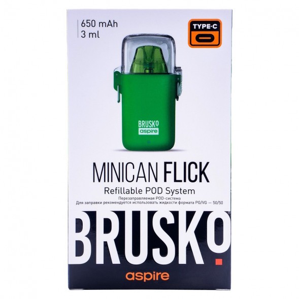 Электронная сигарета Brusko - Minican Flick (Зелёный) купить в Тольятти