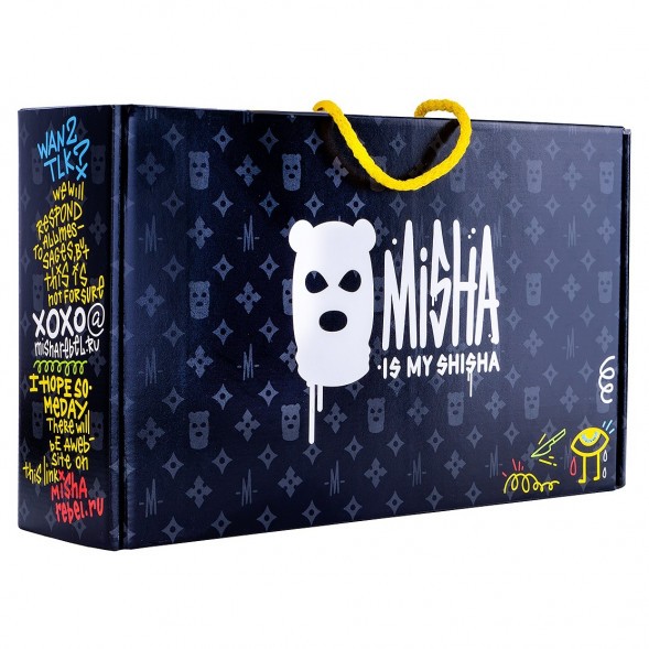 Кальян MISHA Rebel - Revolt Jet Black (Чёрный Матовый, Без Колбы) купить в Тольятти