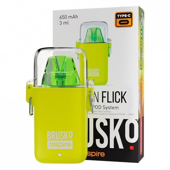Электронная сигарета Brusko - Minican Flick (Жёлтый) купить в Тольятти