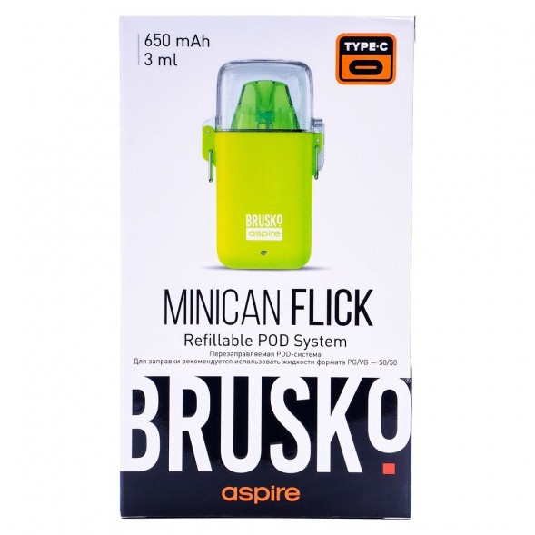 Электронная сигарета Brusko - Minican Flick (Жёлтый) купить в Тольятти