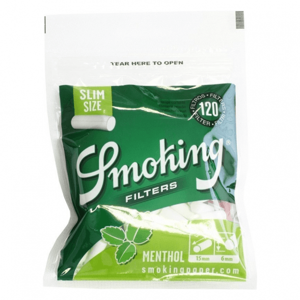 Фильтры для самокруток Smoking - Slim Menthol (120 штук, 15x6 мм) купить в Тольятти