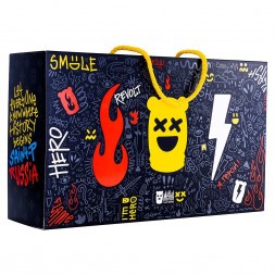 Кальян MISHA Rebel - Revolt Hero Smile (Чёрный Жёлтый, Без Колбы)