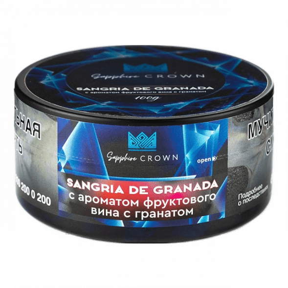 Табак Sapphire Crown - Sangria de Granada (Фруктовое Вино с Гранатом, 25 грамм) купить в Тольятти