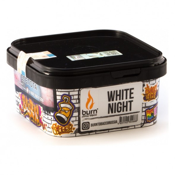 Табак Burn - White Night (Ананас Апельсин Ваниль, 200 грамм) купить в Тольятти
