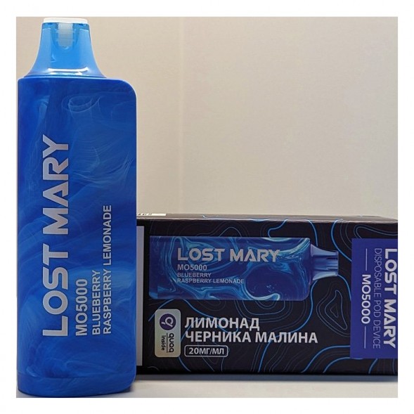 LOST MARY MO - Лимонад Черника Малина (Blueberry Raspberry Lemonade, 5000 затяжек) купить в Тольятти