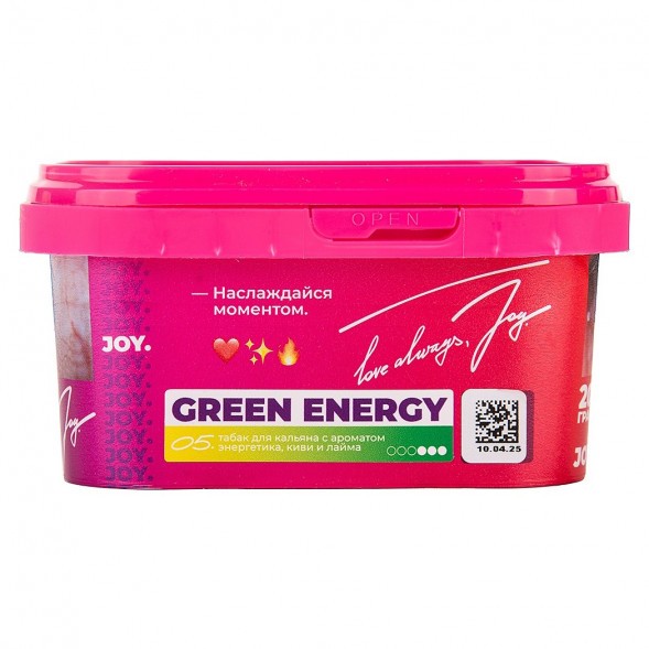 Табак Joy - Green Energy (Энергетик, Киви и Лайм, 200 грамм) купить в Тольятти