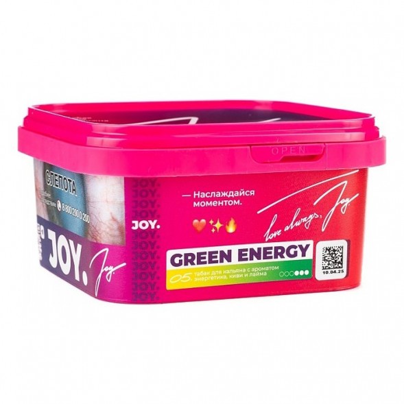 Табак Joy - Green Energy (Энергетик, Киви и Лайм, 200 грамм) купить в Тольятти