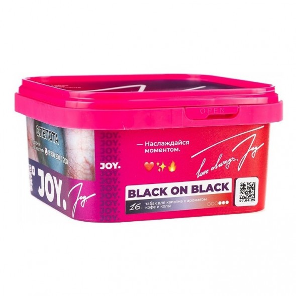 Табак Joy - Black On Black (Кофе и Кола, 200 грамм) купить в Тольятти