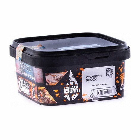 Табак BlackBurn - Cranberry Shock (Кислая Клюква, 200 грамм) купить в Тольятти