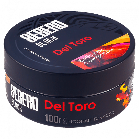 Табак Sebero Black - Del Toro (Бабл гам с Цитрусом, 100 грамм) купить в Тольятти