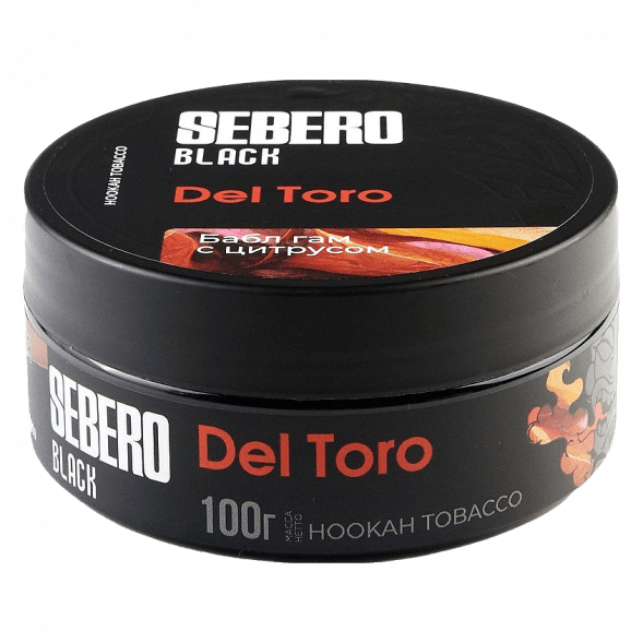 Табак Sebero Black - Del Toro (Бабл гам с Цитрусом, 100 грамм) купить в Тольятти