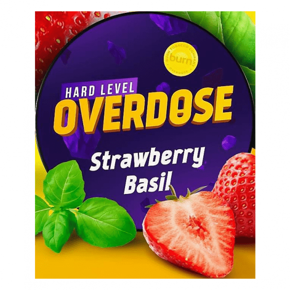 Табак Overdose - Strawberry Basil (Клубника-Базилик, 25 грамм) купить в Тольятти