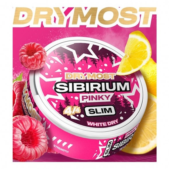 Табак жевательный DryMost - Sibirium Pinky Slim (Сибирский Малиновый Лимонад, 12 грамм) купить в Тольятти