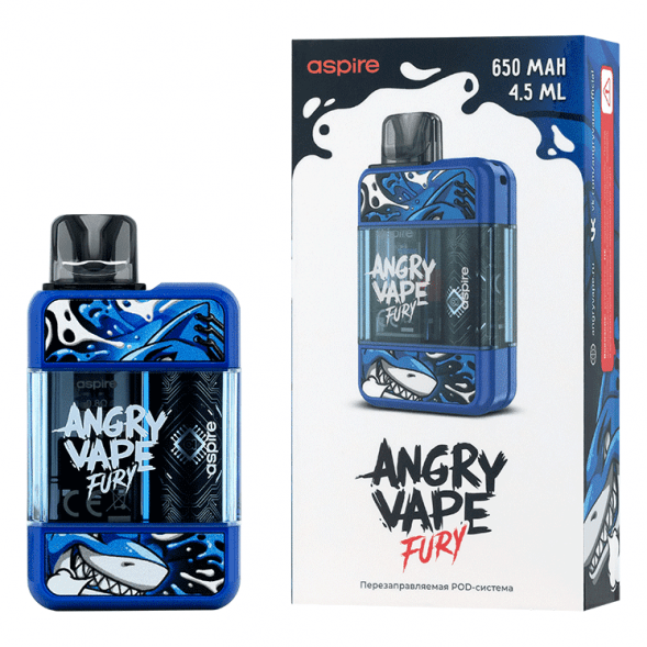 Электронная сигарета Brusko - Angry Vape Fury (650 mAh, Синий) купить в Тольятти