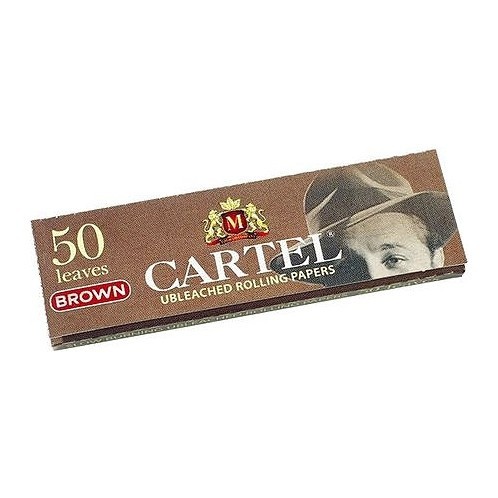 Бумага для самокруток Cartel - Brown Unbleached (50 штук) купить в Тольятти