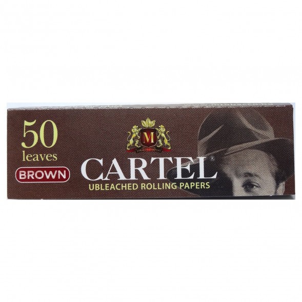 Бумага для самокруток Cartel - Brown Unbleached (50 штук) купить в Тольятти