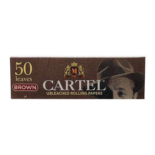 Бумага для самокруток Cartel - Brown Unbleached (50 штук) купить в Тольятти