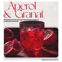 Табак Jent - Aperol & Granat (Гранатовый Апероль, 200 грамм)