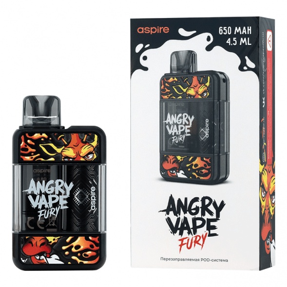 Электронная сигарета Brusko - Angry Vape Fury (650 mAh, Черный) купить в Тольятти
