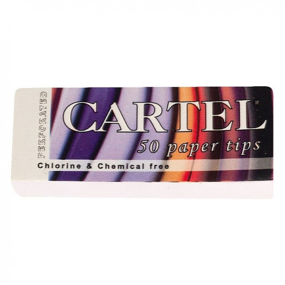 Бумага для самокруток Cartel - 130мм +Tips Unbleached (32 штук) купить в Тольятти