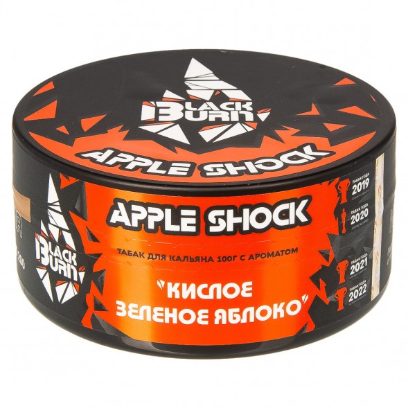 Табак BlackBurn - Apple Shock (Кислое Яблоко, 100 грамм) купить в Тольятти