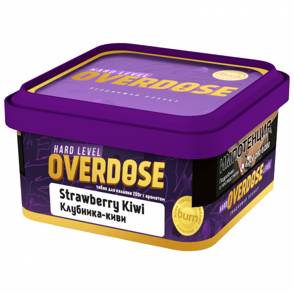 Табак Overdose - Strawberry Kiwi (Клубника и Киви, 200 грамм) купить в Тольятти